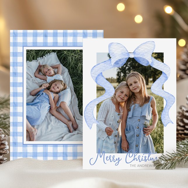 Aquarell Pink Bow Ribbon Sash Weihnachten Foto (Von Creator hochgeladen)