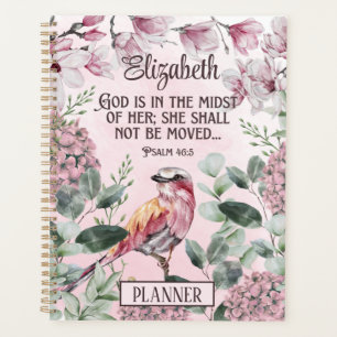 Aquarell Pink Christliche Schrift für sie Planer