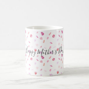 Aquarell Pink Peach Rose Petrola Kaffeetasse
