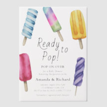 Aquarell Popsicle Baby Dusche