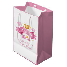 Aquarell Prinzessin Rosa Mädchen Baby-Party