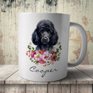 Aquarell-Pudel Kaffeetasse