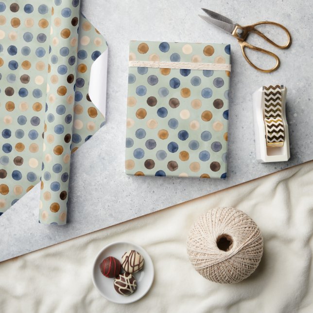Aquarell-Punkt-Wrap-Papier Geschenkpapier (Kunsthandwerk)