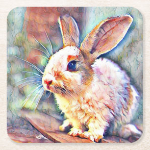 Aquarell Rechteckiger Pappuntersetzer