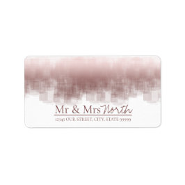 Aquarell Reflections Mr & Mrs Cinnamon ID774 Adressaufkleber