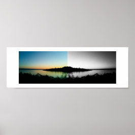 Aquarell-Reflektionsfotografie Poster