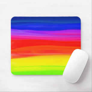 Aquarell-Regenbogen-Abstrakt-Poster Mousepad