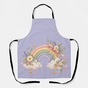 Aquarell-Regenbogengeschenk – Charmante Wolke Schürze