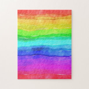 Aquarell-Regenbogenstreifen