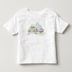 Aquarell Reise Transport  Kleinkind T-shirt