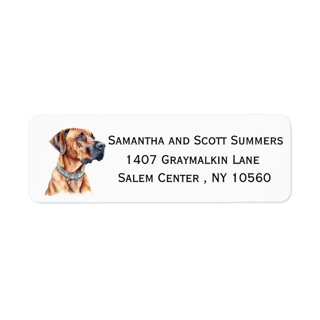 Aquarell Rhodesian Ridgeback (Vorne)