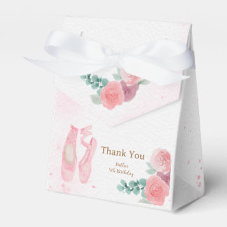 Aquarell Rosa Ballerina Schuhe Geschenkschachtel