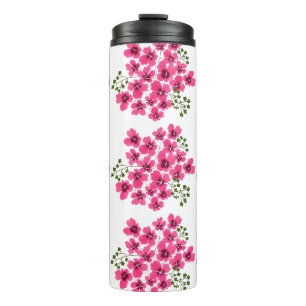 Aquarell-Rosa-Blumen-53431 Thermosbecher