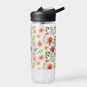 Aquarell-Rosa-Blumenmuster-69677 Trinkflasche