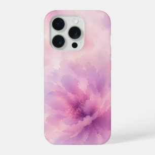 Aquarell-Rosa-Lavendel-Blüten-Abstrakt iPhone 15 Pro Hülle