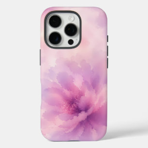 Aquarell-Rosa-Lavendel-Blüten-Abstrakt iPhone 16 Pro Hülle