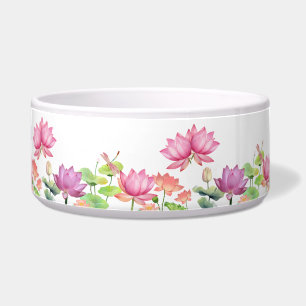 Aquarell Rosa Lotus Blumen Garten HOCHZEIT Napf
