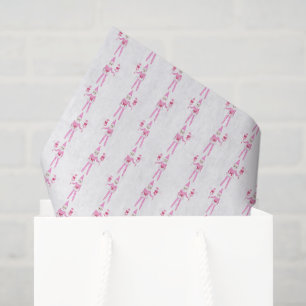 Aquarell-Rosa-Mädchen-Weihnachtselfen Seidenpapier