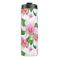 Aquarell Rosa Orchideen