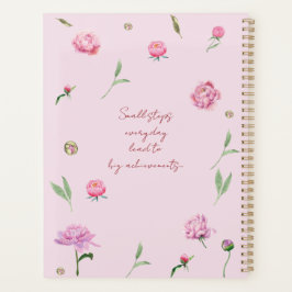 Aquarell-Rosa-Pfingstrose-Blumen Planer