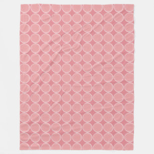 Aquarell-Rosa-Punkte-Muster Fleecedecke