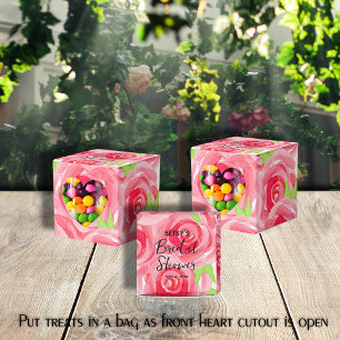 Aquarell Rosa Rosen 5cm Party Geschenkschachtel