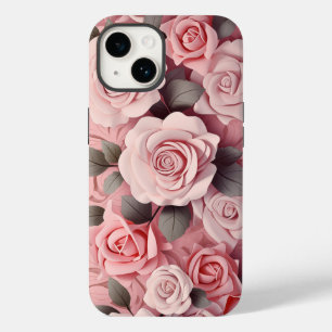 Aquarell-Rosa Rosen Case-Mate iPhone 14 Hülle