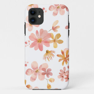 Aquarell-Rosa- und Gold-Blumen-Handyhülle Case-Mate iPhone Hülle
