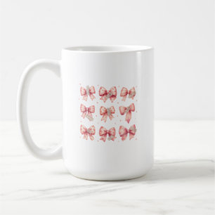 Aquarell-Rosafarbene Schleifenband-Washi-Klebeband Kaffeetasse