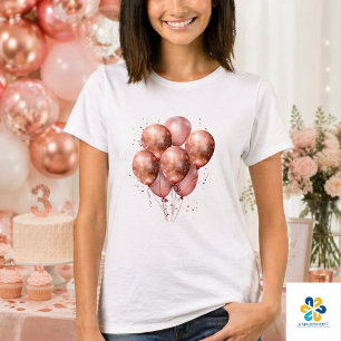 Aquarell-Roségold-Ballon T-Shirt
