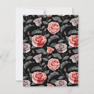 Aquarell-Rosen 15 Mitteilungskarte