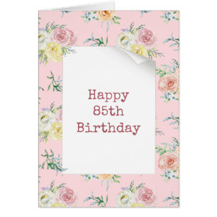 Aquarell-Rosen 85. Geburtstag