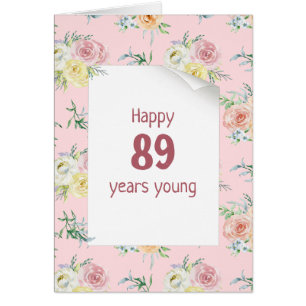 Aquarell-Rosen 89. Geburtstag