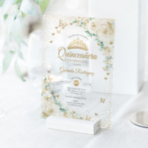Aquarell-Rosen-Cream-Gold-Floral-Quinceanera