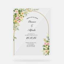 Aquarell-Rosen-Hochzeit