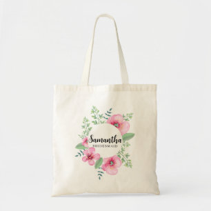 Aquarell-Rosen Minimalist Brautjungfer-Tasche Tragetasche