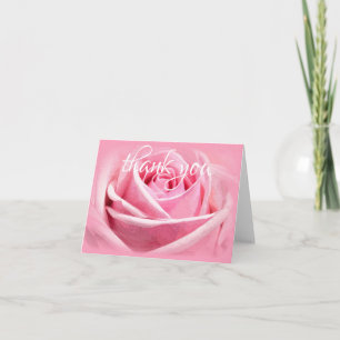 Aquarell-Rosenblume Danke Handschrift Text