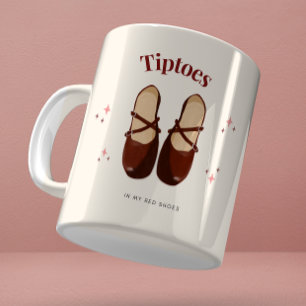 Aquarell-Rote-Schuh-Illustration-Tasse Kaffeetasse