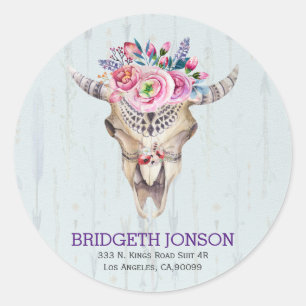 Aquarell Runder Aufkleber