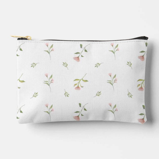Aquarell rustikale Blumen  Zubehörtasche (Vorderseite)