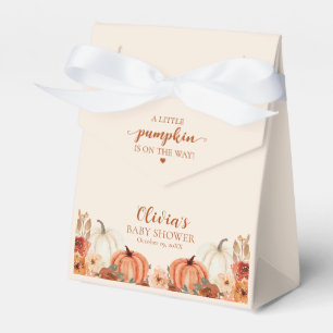 Aquarell Rustikaler Herbst Kleiner Kürbis Baby Sho Geschenkschachtel