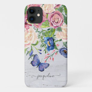 Aquarell Rustikales Blumenzwiebelschrift Case-Mate iPhone Hülle