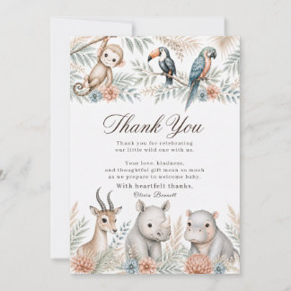 Aquarell-Safari-Baby-Shower-Dankeskarten