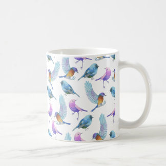 Aquarell-Safari: Vögel (fertigen Sie BG-Farbe!) Kaffeetasse