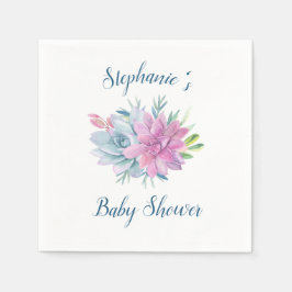 Aquarell-Säuglingsdusche Personalisiert Serviette