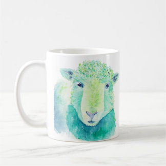 Aquarell-Schaf-Tasse Kaffeetasse