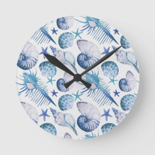 Aquarell-Schalen Runde Wanduhr