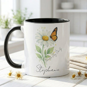 Aquarell Schmetterling – Inspirierender Muttertag Tasse