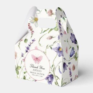 Aquarell Schmetterlinge Blumen Brautparty Geschenkschachtel