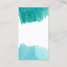 Aquarell-Schmuck-Rücken Marketing-Werbung Visitenkarte